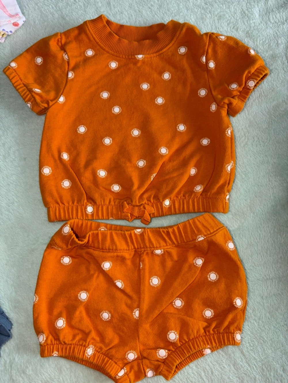 Orange Sun Dot Two-Piece Set 3m